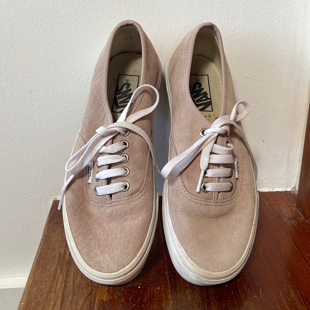 Taupe/Mauve Suede Vans “Authentic” Sneakers
